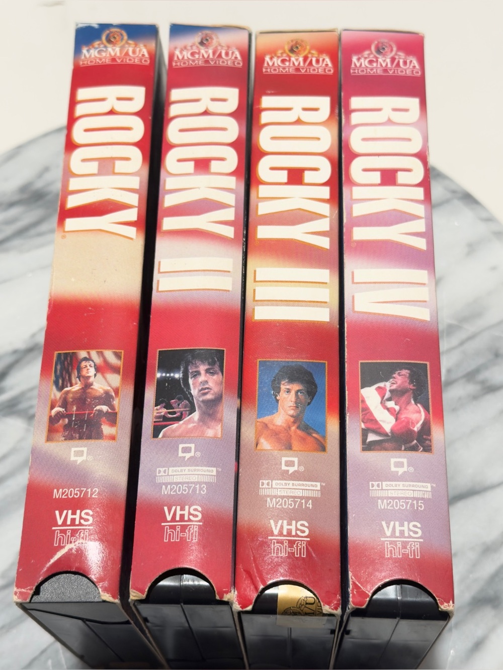 Rocky Commemorative 20th Anniversary VHS Tapes 1 -4 (1995) Tested